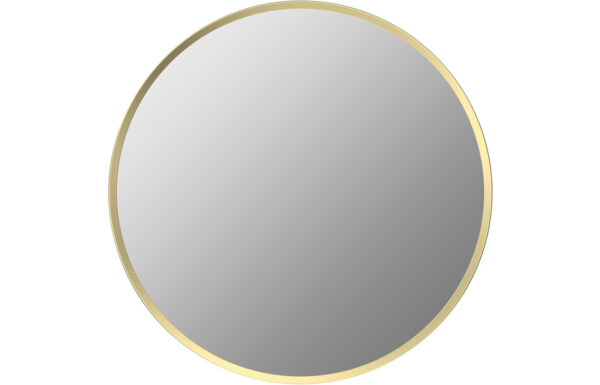 Dyce 500mm Round Mirror - Brushed Brass