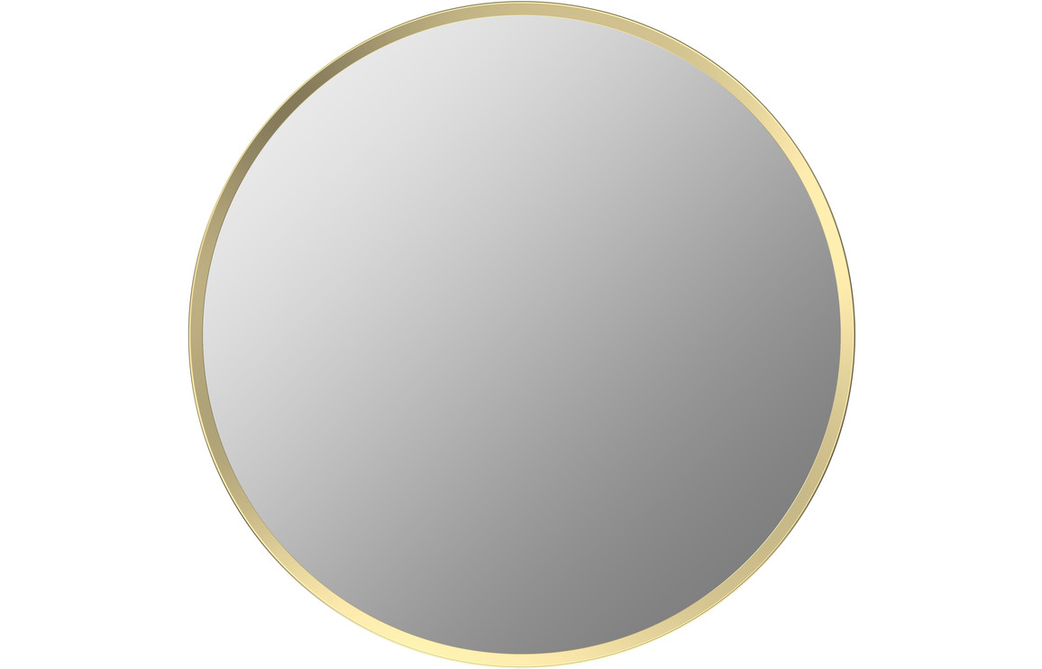 Dyce 500mm Round Mirror - Brushed Brass