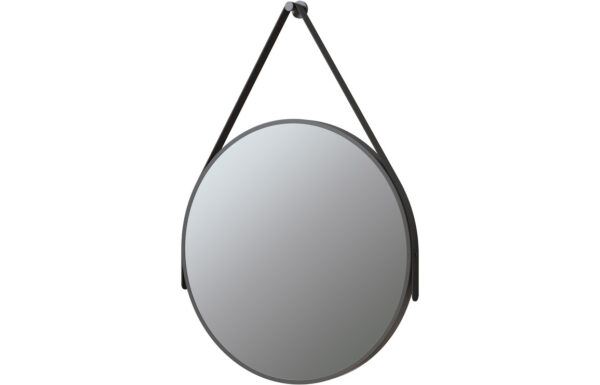 Irvine 600mm Round Mirror - Matt Black
