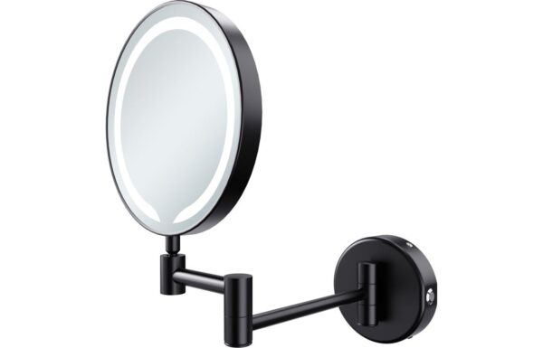 Inchture Round LED Cosmetic Mirror - Black