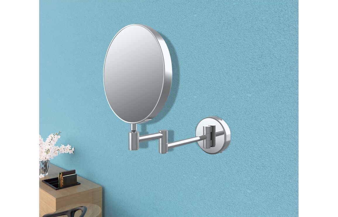 Scone Round Cosmetic Mirror - Chrome - Image 2