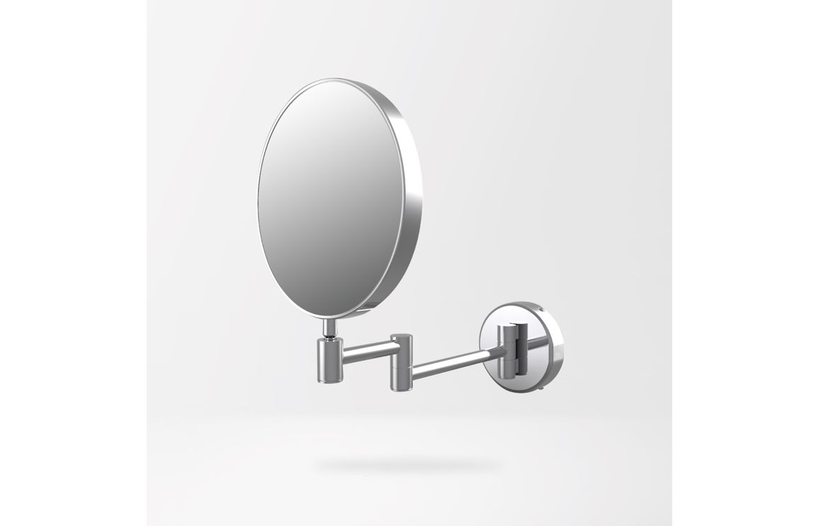 Scone Round Cosmetic Mirror - Chrome