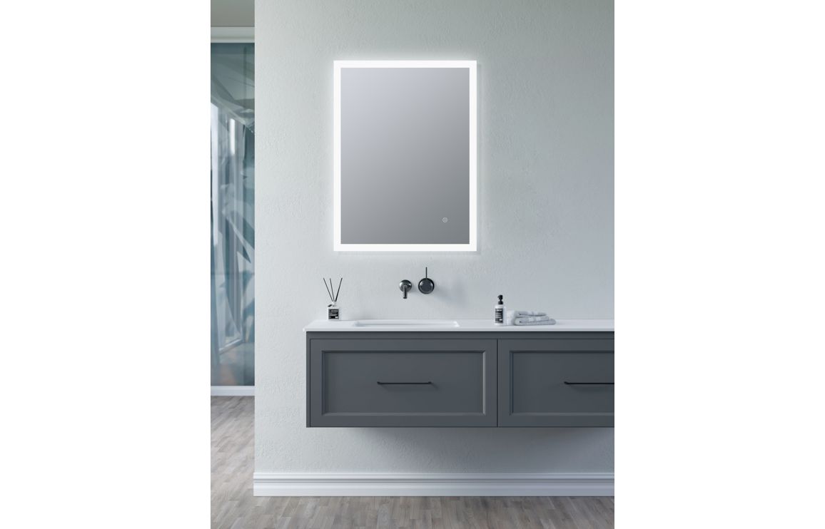 Roslin 600x800mm Rectangle Edge-Lit LED Mirror - Image 3