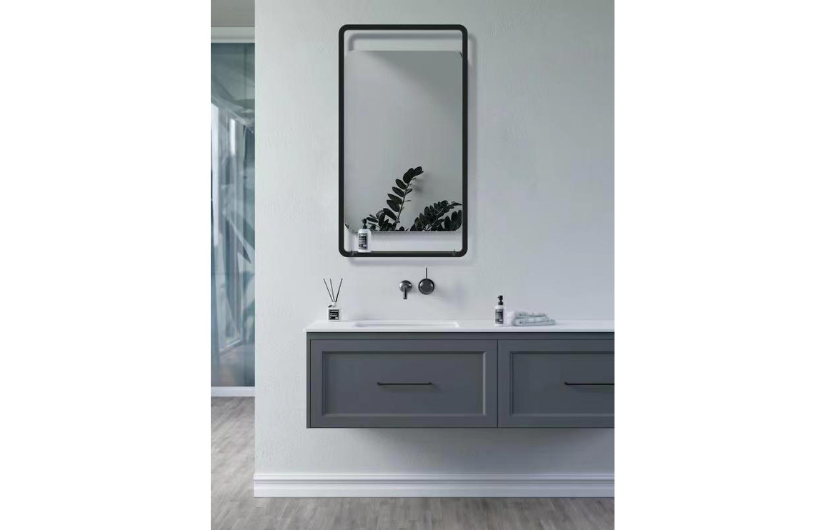Nairn 500mm Rectangle Mirror w/Shelf - Image 3