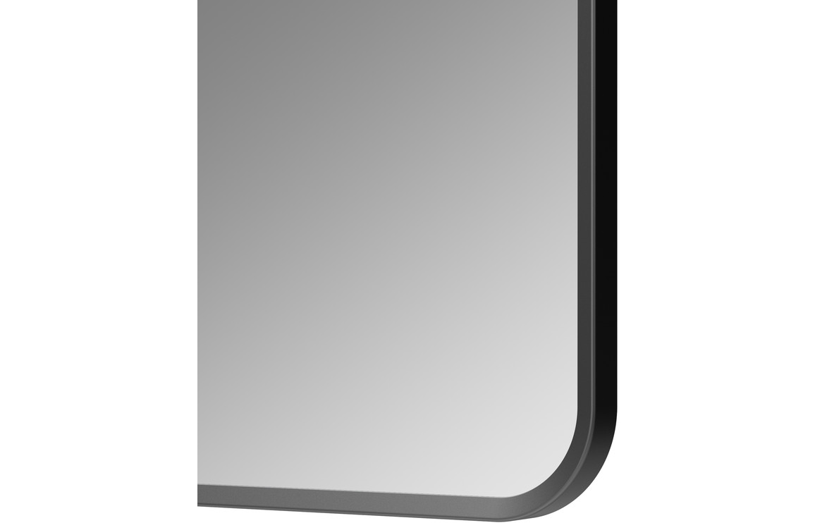 Dyce 600x800mm Rectangle Mirror - Matt Black - Image 2