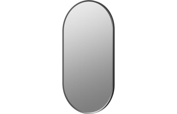 Dyce 800x400mm Oblong Mirror - Matt Black