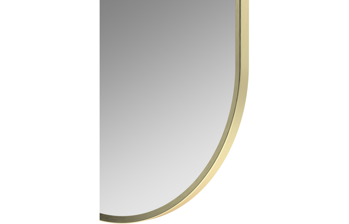 Dyce 800x400mm Oblong Mirror - Brushed Brass - Image 2