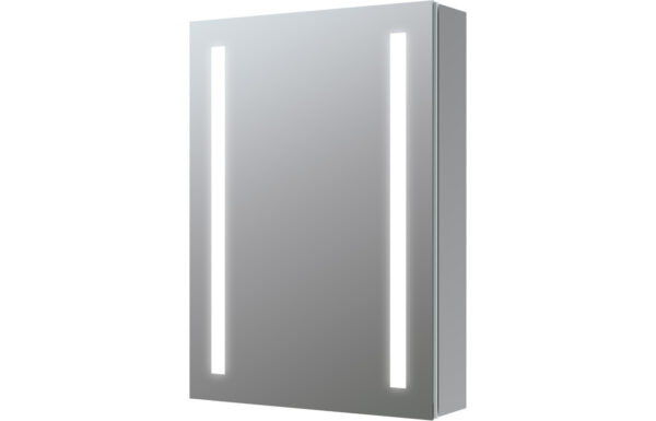 Portree 500mm 1 Door Front-Lit LED Mirror Cabinet