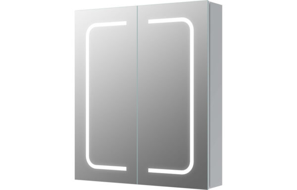 Linwood 600mm 2 Door Front-Lit LED Mirror Cabinet
