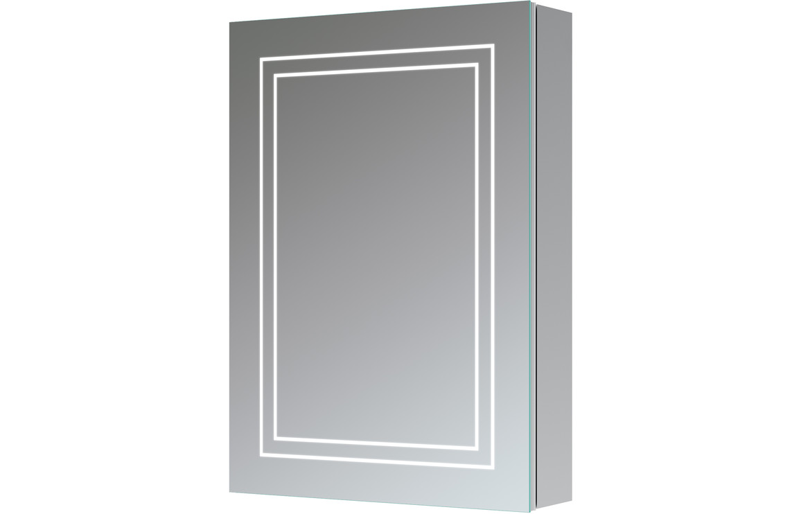Alva 500mm 1 Door Front-Lit LED Mirror Cabinet