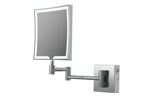 Inchture Square LED Cosmetic Mirror - Chrome