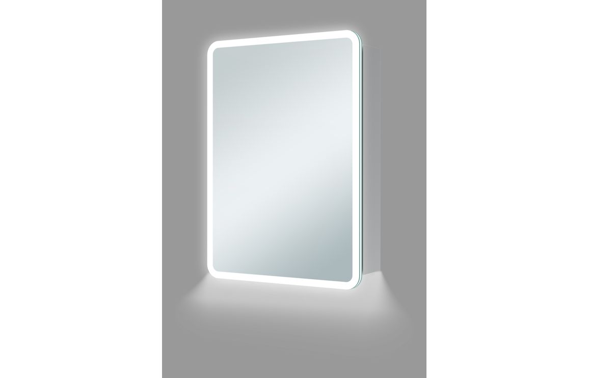 Dunning 500mm 1 Door LED Mirrored Cabinet