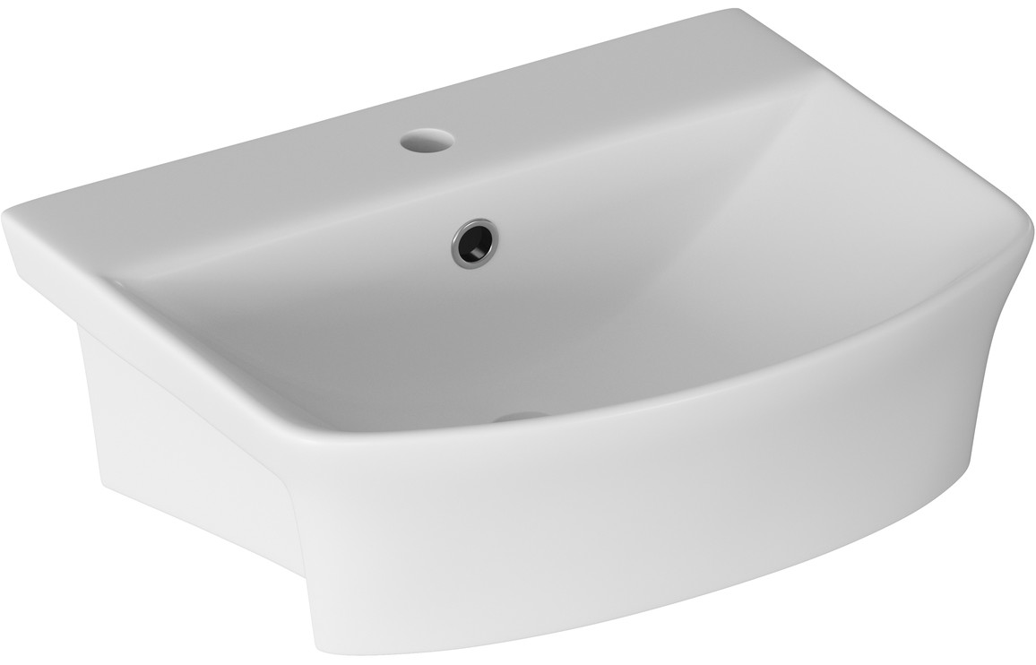 Ledi 500x400mm 1TH Semi Recessed Basin