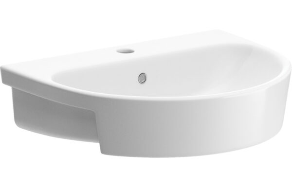 Cairn 555x435mm 1TH Semi Recessed Basin