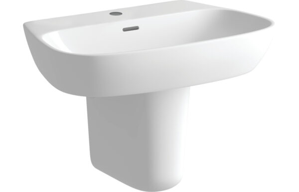 Chonzie 600x400mm 1TH Basin & Semi Pedestal