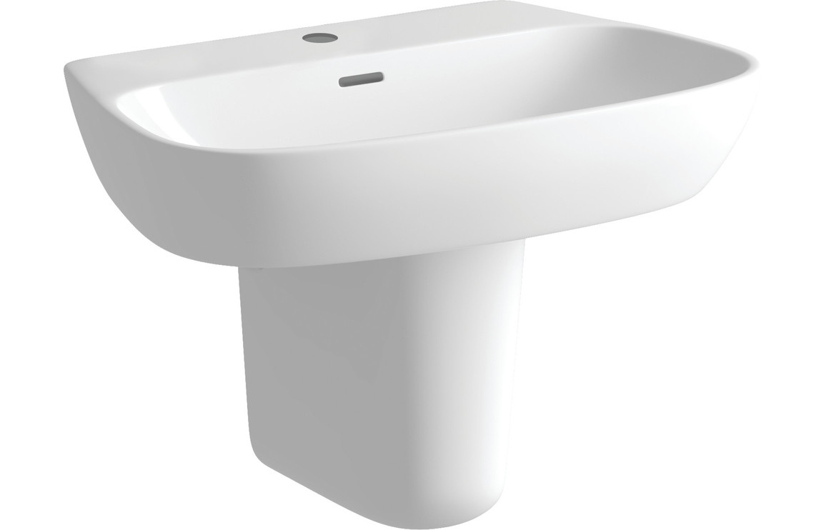 Chonzie 600x400mm 1TH Basin & Semi Pedestal