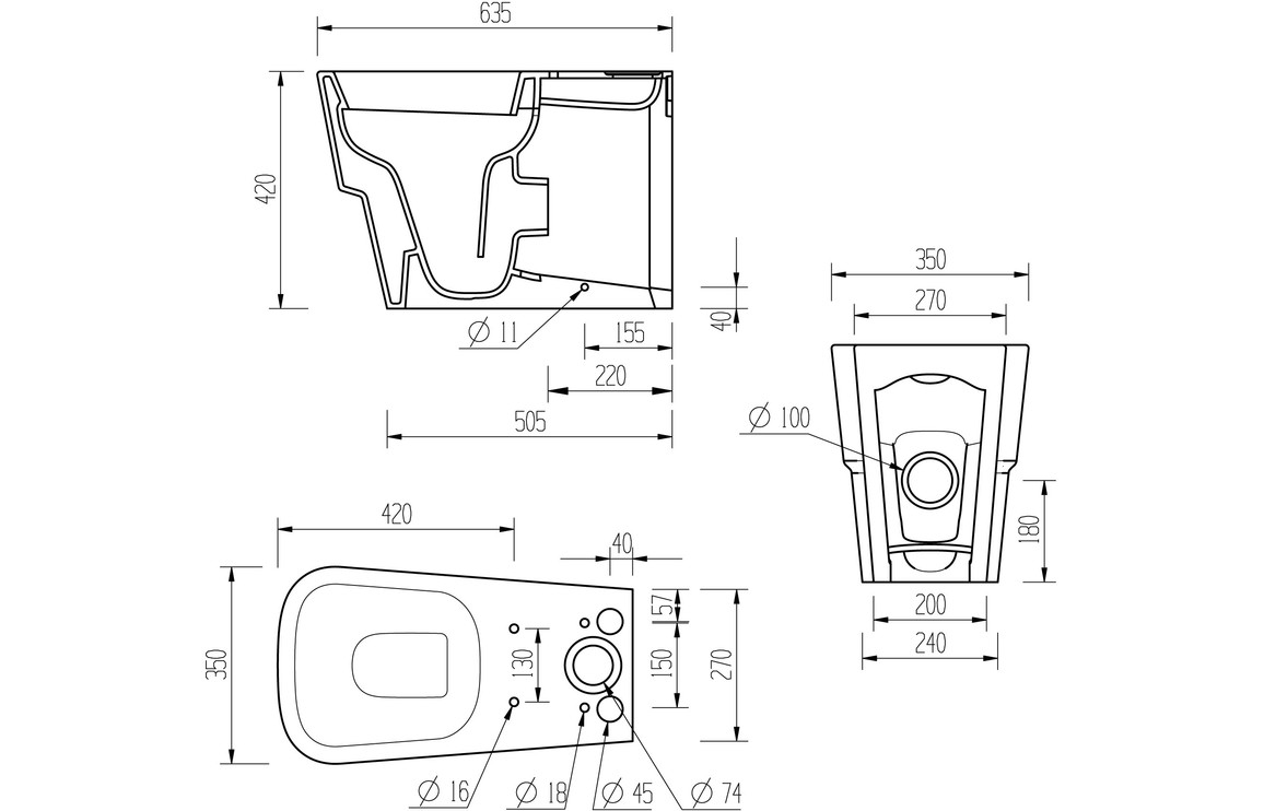 Chonzie Close Coupled WC & Soft Close Seat - Image 4