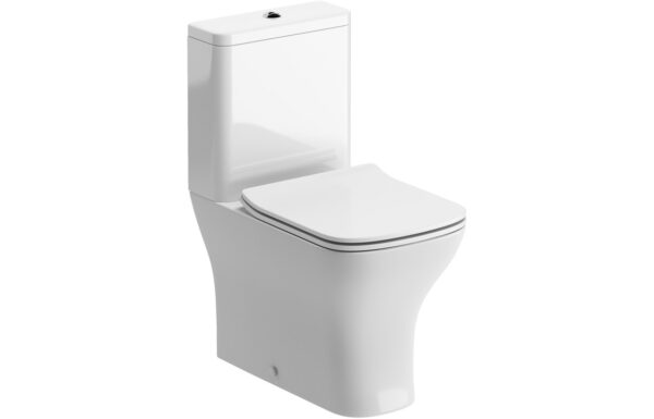Etive Mor Short Projection Close Coupled Fully Shrouded WC & Slim Soft Close Seat