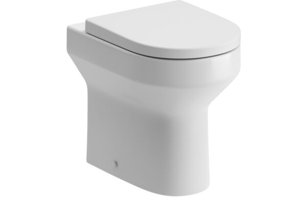 Nevis Rimless Back To Wall Comfort Height WC & Soft Close Seat