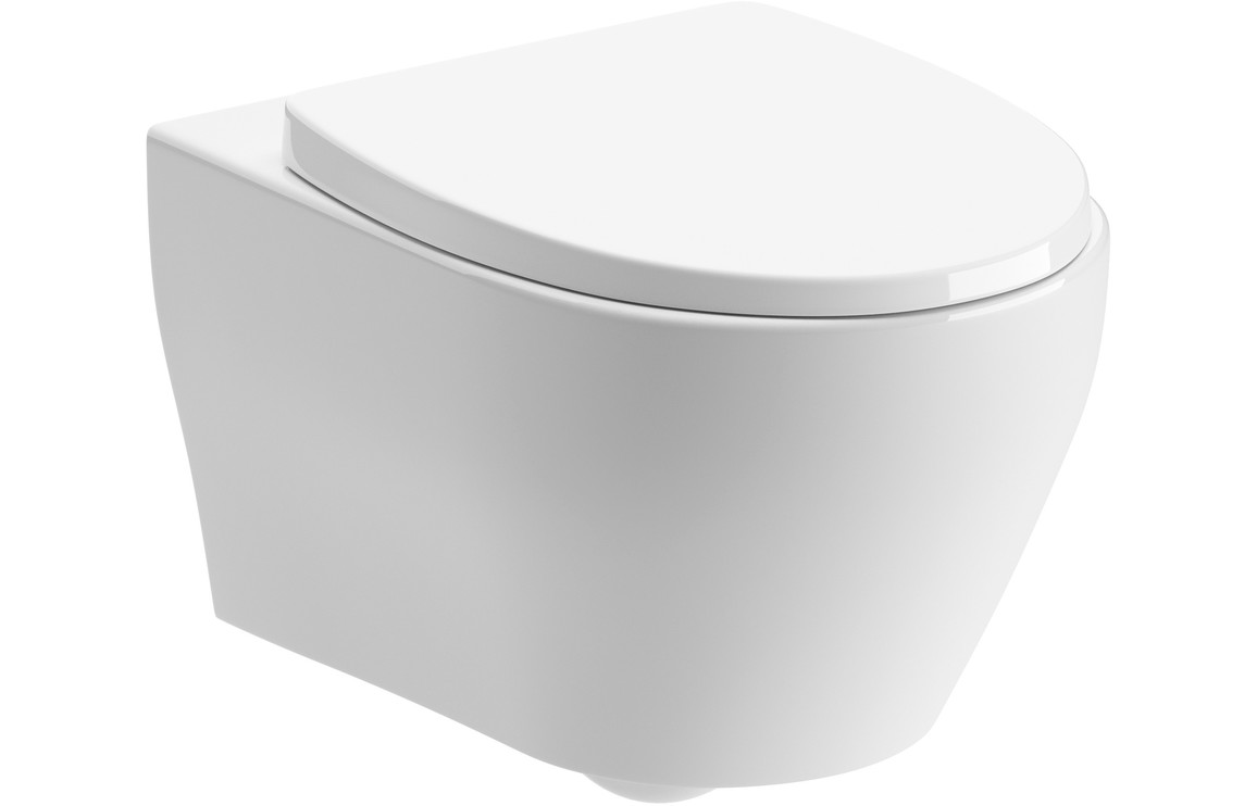 Cairn Rimless Wall Hung WC & Soft Close Seat