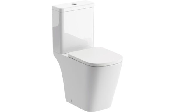 Donich Rimless Close Coupled Open Back Short Projection WC & Soft Close Seat