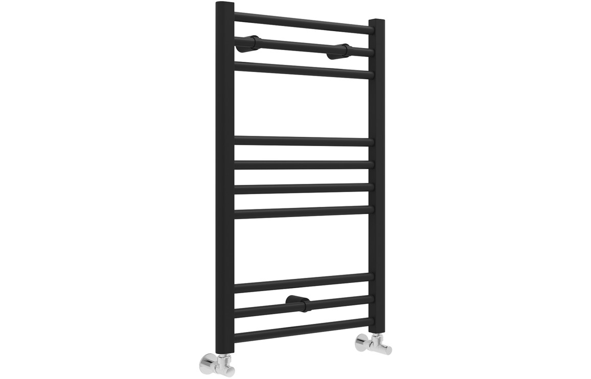 Rain Straight 30mm Ladder Radiator (500x800x30mm) - Matt Black