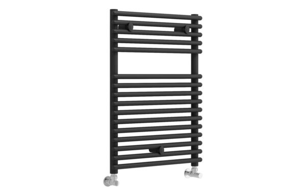 Night Round Ladder Radiator (500x730mm) - Black