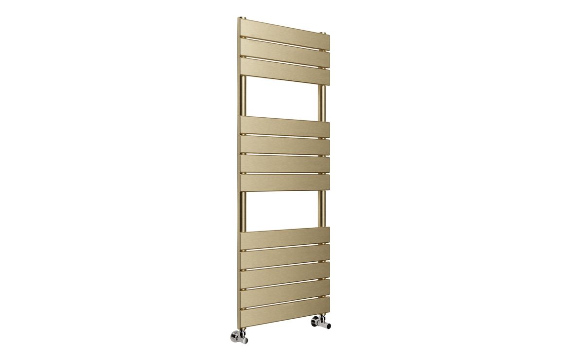 Shadow Square Ladder Radiator (500x1200mm) - Brushed Brass