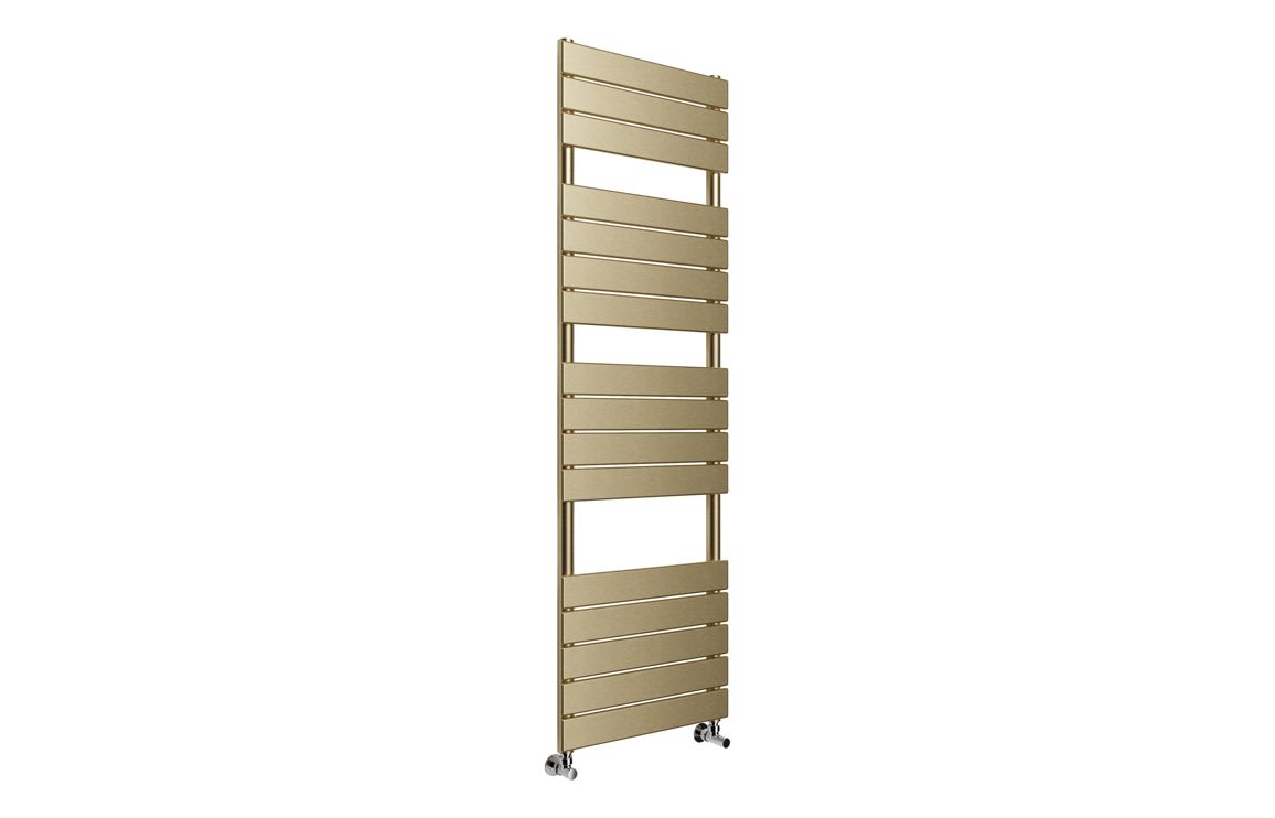 Shadow Square Ladder Radiator (500x1500mm) - Brushed Brass