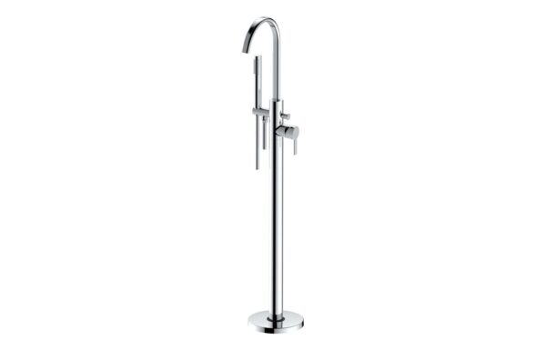 Milan Floor Standing Bath/Shower Mixer - Chrome