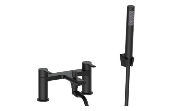 Milan Bath/Shower Mixer - Matt Black