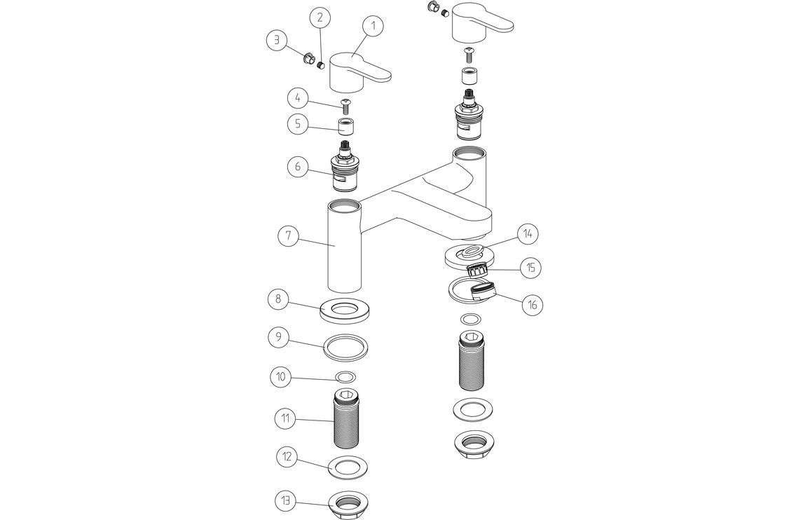 Belmore Bath Filler - Chrome - Image 2
