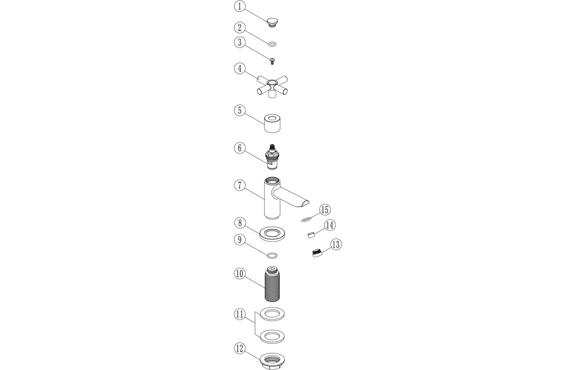 Mae Bath Taps - Chrome - Image 2