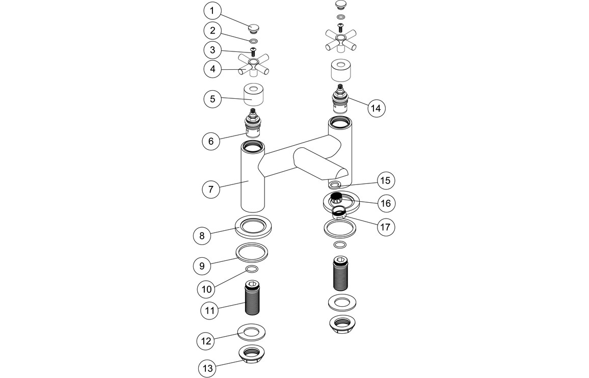 Mae Bath Filler - Chrome - Image 2