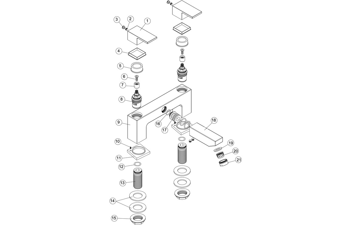 Keila Bath Filler - Chrome - Image 2