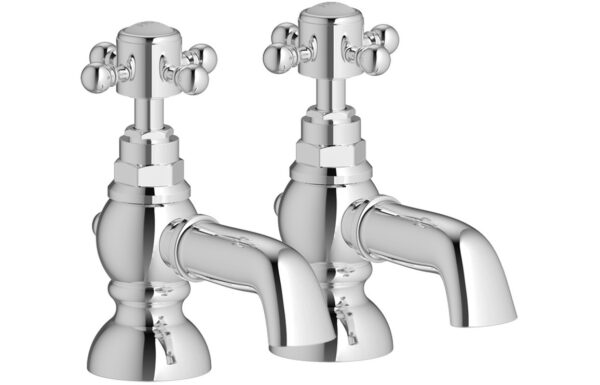 Foyers Bath Pillar Taps - Chrome