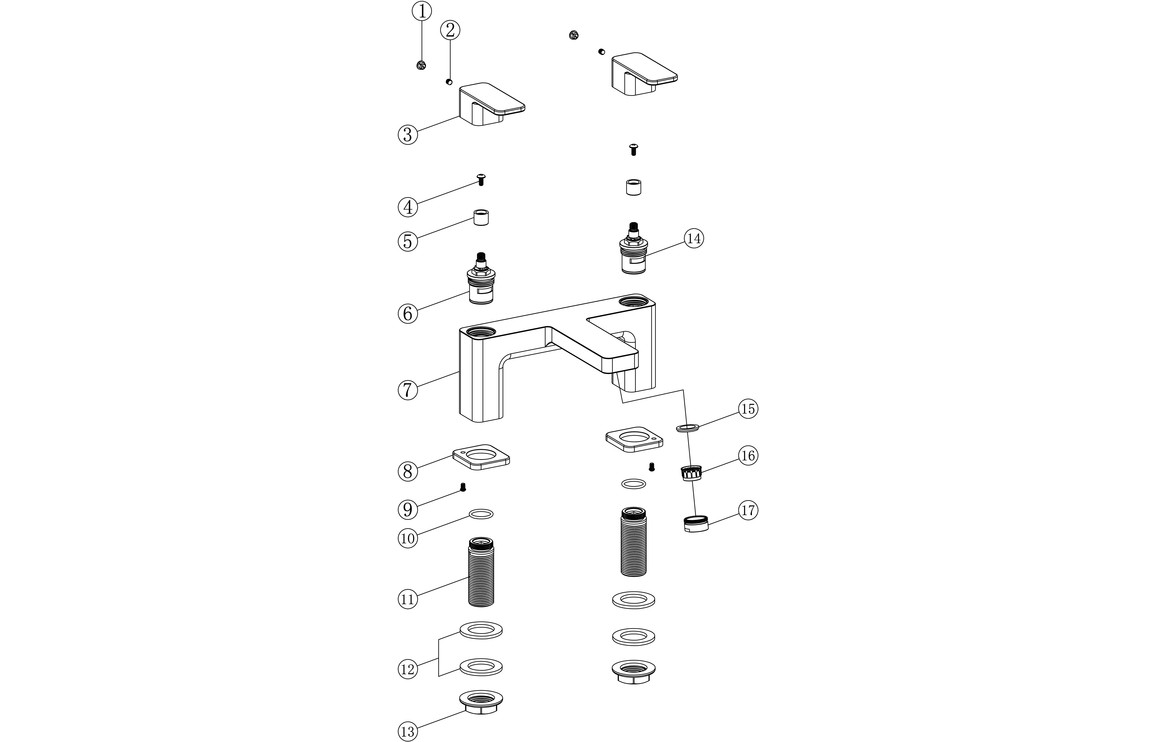 Havasa Bath Filler - Chrome - Image 2