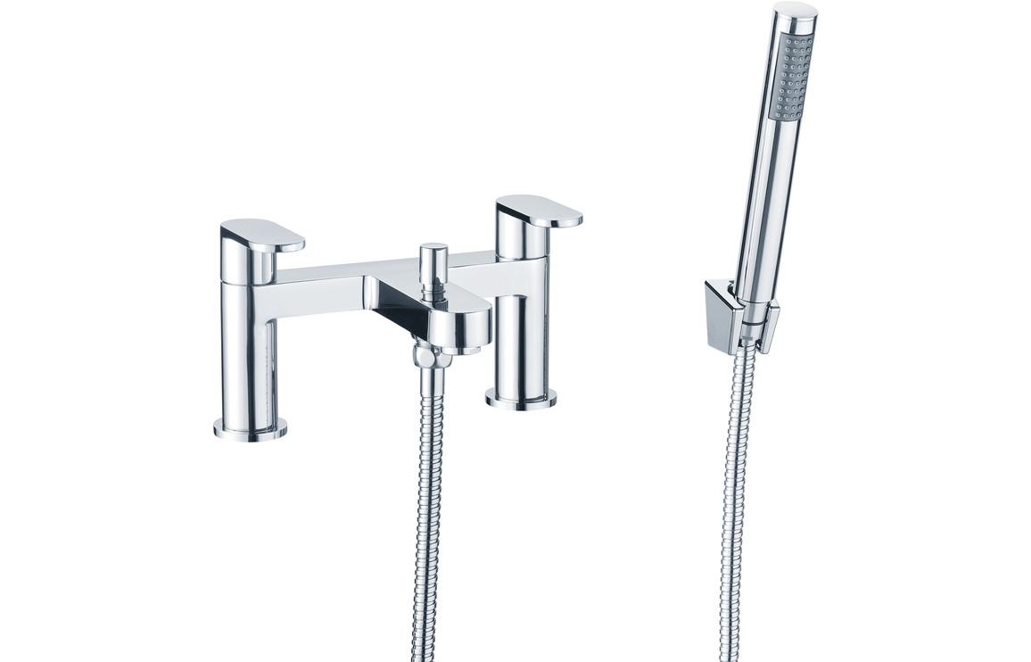 Risco Bath/Shower Mixer & Bracket - Chrome