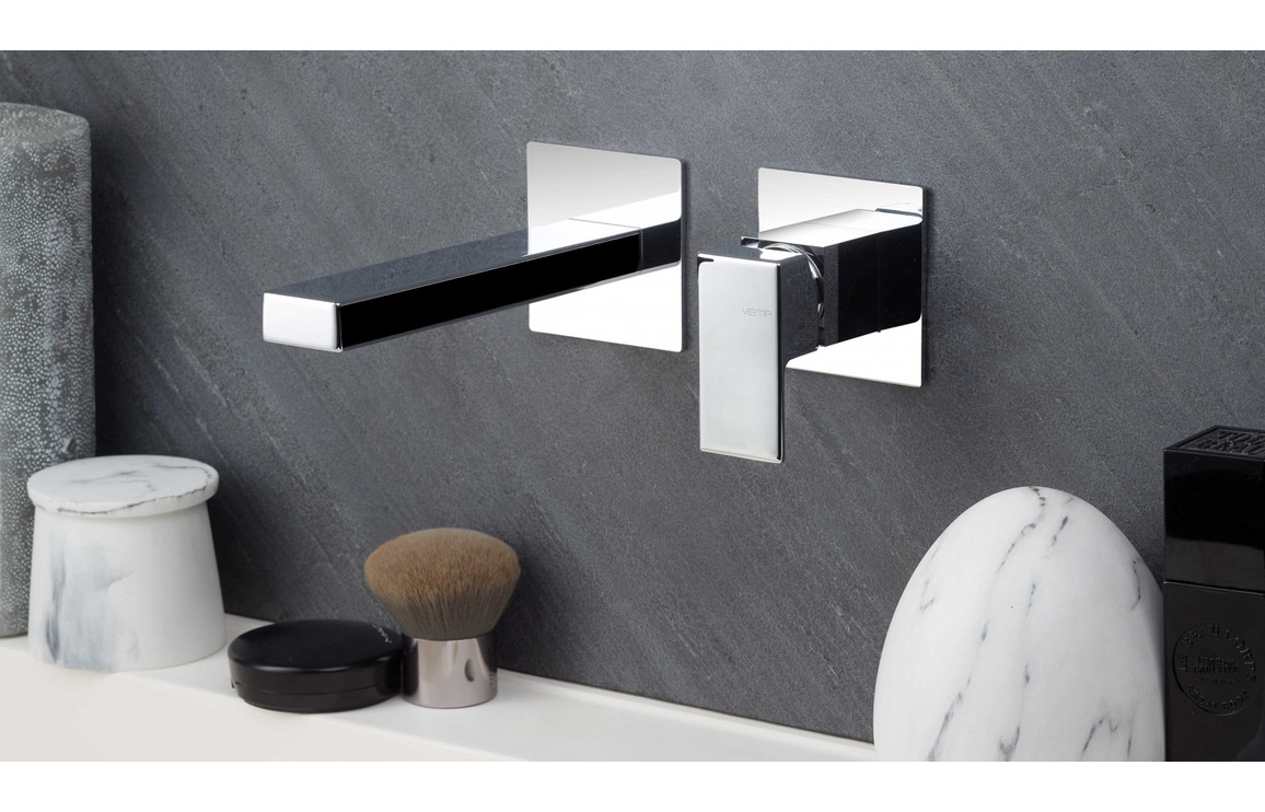 Vema Lys Wall Mounted Basin Mixer - Chrome - Image 2