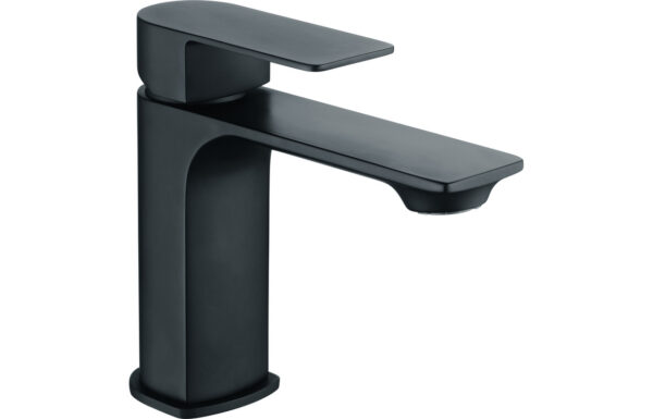 Turin Basin Mixer & Waste - Matt Black