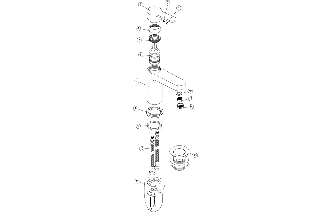 Belmore Basin Mixer & Waste - Chrome - Image 2