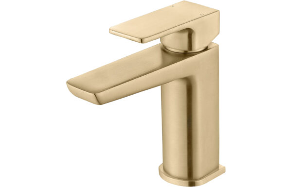 Kagera Basin Mixer & Waste - Brushed Brass