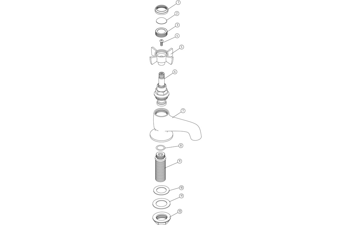 Derna Basin Taps - Chrome - Image 2
