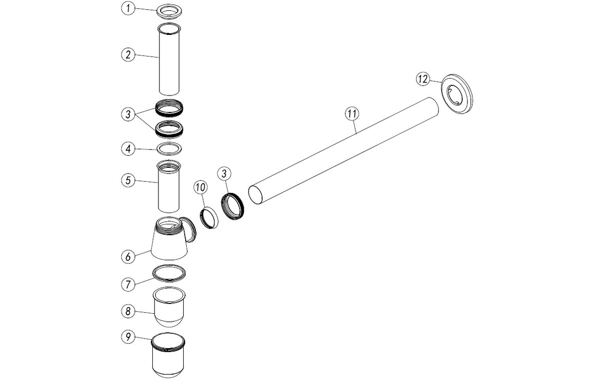Bottle Trap - Brushed Brass - Image 2