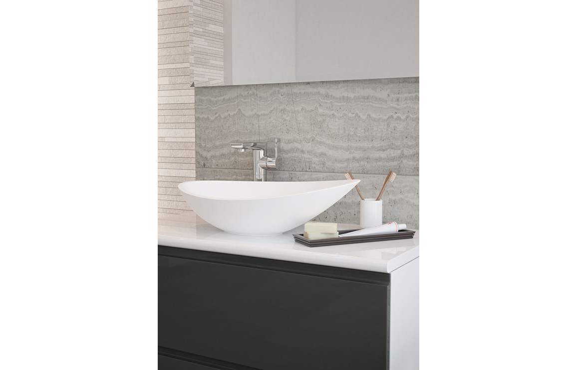 Lui 564x323mm 0TH Resin Washbowl - White - Image 2