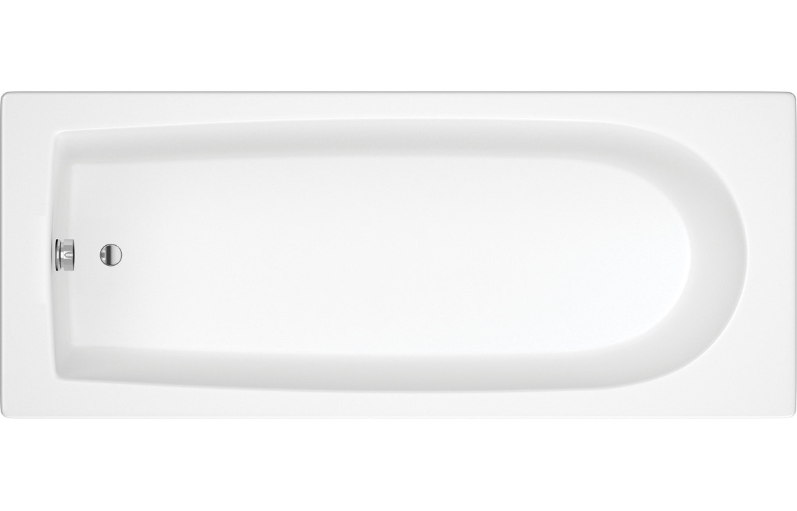 Avon Round Single End SUPERCAST 1600x700x550mm 0TH Bath w/Legs