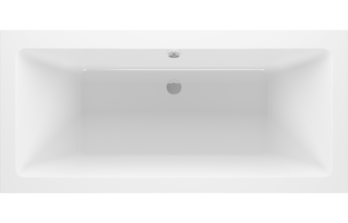 Blair Square Double End SUPERCAST 1700x750x550mm 0TH Bath w/Legs