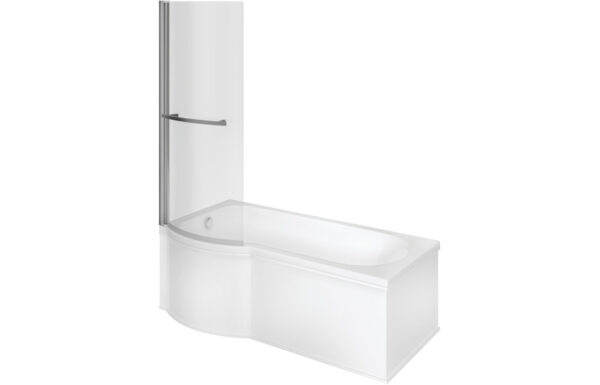 Arkaig P Shape 1700x850x560mm 0TH Shower Bath Pack (LH)
