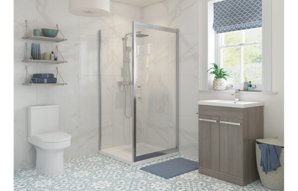 Options 760mm Infold Door - Chrome