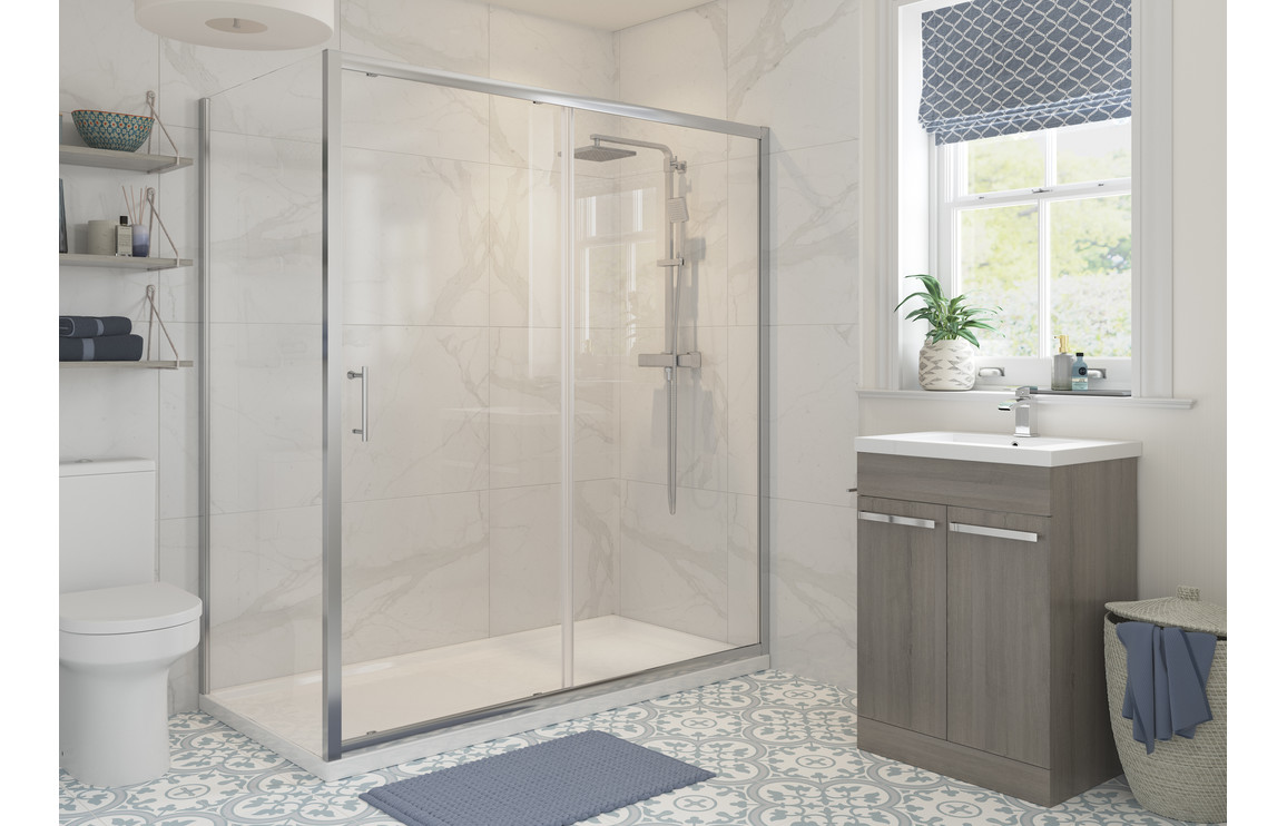 Options 1200mm Sliding Door - Chrome - Image 2